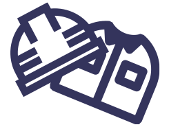 道具、靴、作業着支給