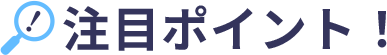注目ポイント
